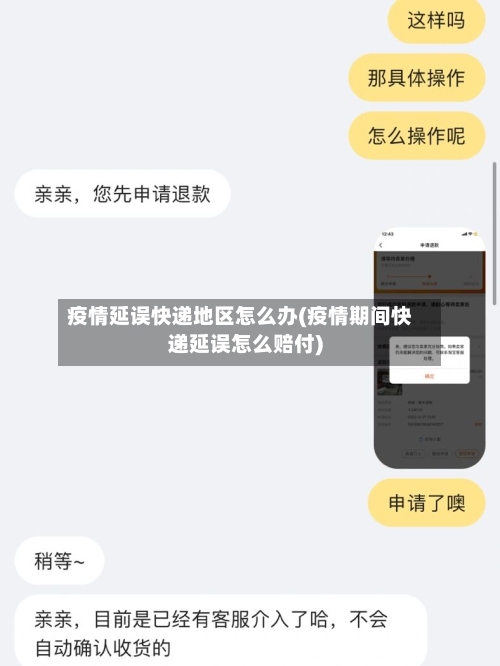 疫情延误快递地区怎么办(疫情期间快递延误怎么赔付)