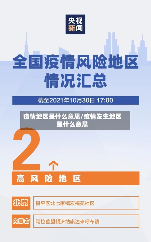 疫情地区是什么意思/疫情发生地区是什么意思