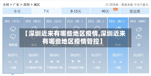 【深圳近来有哪些地区疫情,深圳近来有哪些地区疫情管控】