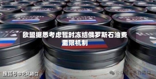 欧盟据悉考虑暂时冻结俄罗斯石油费用
上限机制