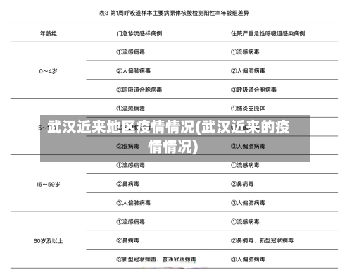 武汉近来地区疫情情况(武汉近来的疫情情况)