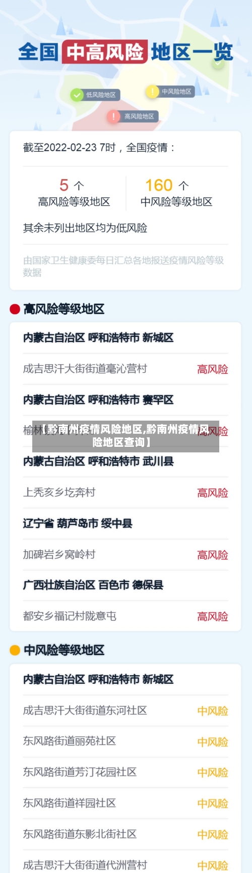 【黔南州疫情风险地区,黔南州疫情风险地区查询】