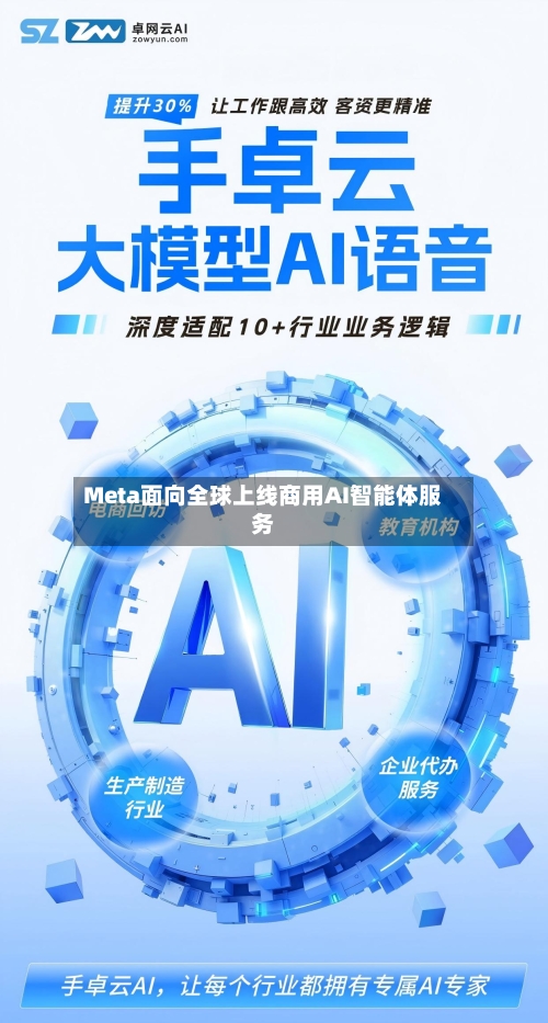 Meta面向全球上线商用AI智能体服务