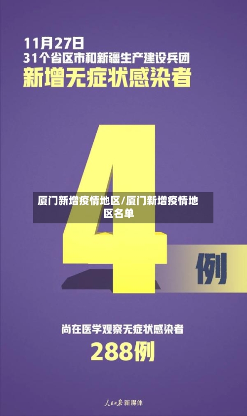 厦门新增疫情地区/厦门新增疫情地区名单